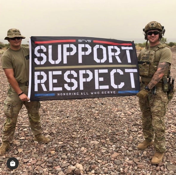 SRVS Support & Respect Flag