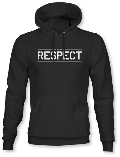 Respect Unisex Hoodie - Black