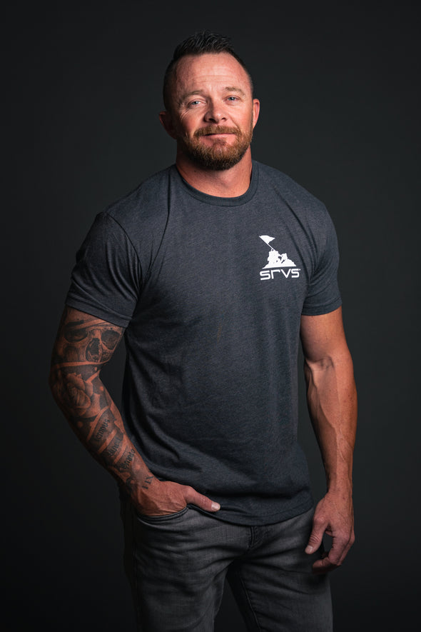 Iwo Jima Unisex Tee - Charcoal