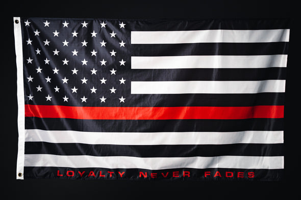 LOYALTY Flag - Thin Red Line